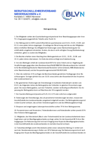 Beitragsordnung